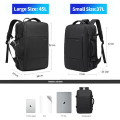 BANGE Expandable And Waterproof 17.3inch Anti-Theft Laptop Backpack