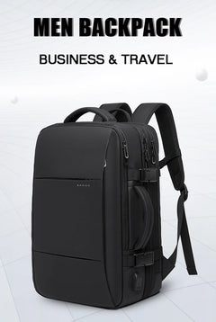 BANGE Expandable And Waterproof 17.3inch Anti-Theft Laptop Backpack