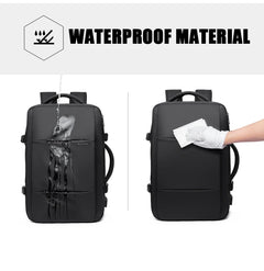 BANGE Expandable And Waterproof 17.3inch Anti-Theft Laptop Backpack