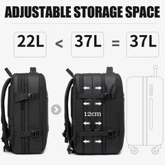 BANGE Expandable And Waterproof 17.3inch Anti-Theft Laptop Backpack