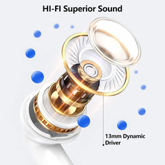 Wireless Earphone With Microphone 9D Stereo